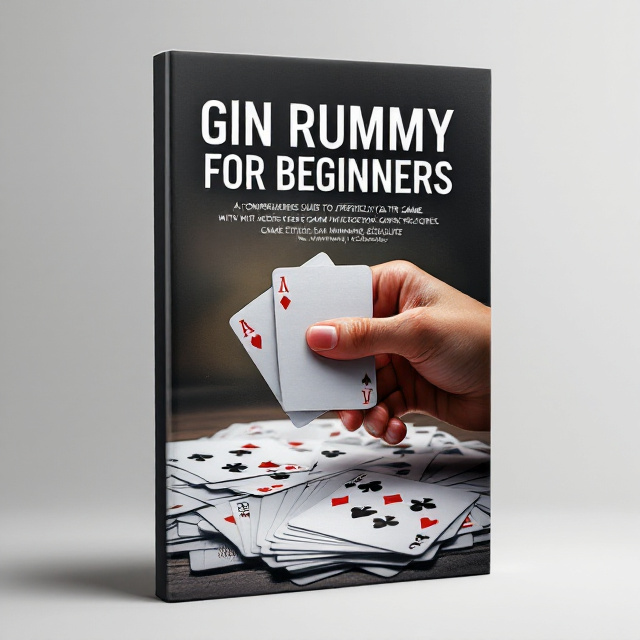 A dramatic arrangement featuring a deck of cards splayed across the lower half of the cover, with a hand holding two cards prominently in the foreground. The background transitions from an abstract gradient to a subtle textured backdrop to create depth and intrigue.