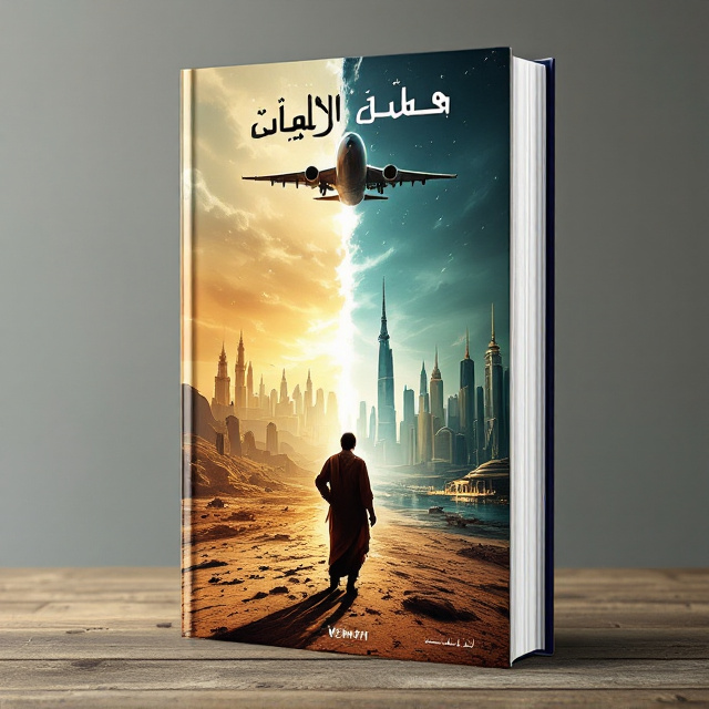The cover depicts a stark contrast between the impoverished landscape of Yemen and the opulent skyline of a Saudi Arabian city. On the left side, a desolate Yemeni desert scene is shown with a resilient Yemeni figure standing firmly. Above this scene, an American aircraft looms ominously in the sky, casting a shadow on the land below. The right side transitions to show the gleaming skyscrapers and luxurious lifestyle associated with Saudi Arabia.