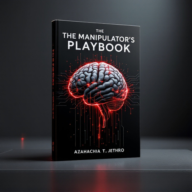 A highly detailed gray brain is centered on the cover, with intricate neural pathways and folds illuminated by vivid red spark-like glows. The background is a gradient of dark gray fading into black, creating a cold and mysterious atmosphere. The red sparks seem to move outward from the brain, resembling electricity or manipulation. Faint patterns of digital code seamlessly merge around the brain, adding an enigmatic and modern touch.