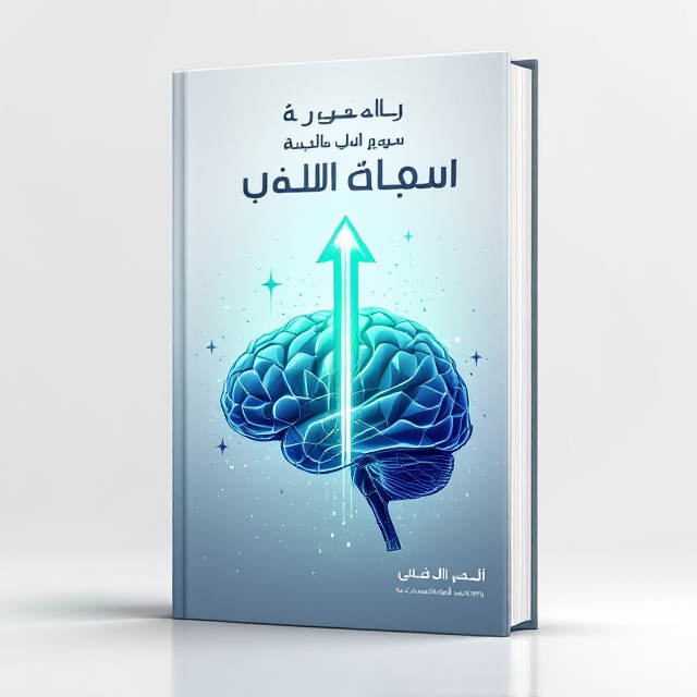The cover features a sleek, modern illustration of a human brain prominently in the center, with a vibrant arrow (in gradient shades of blue transitioning to green) piercing upwards through the brain to symbolize accelerated learning and memory improvement. The background has a soft gradient from white to gray, with the brightest part centered around the brain illustration, creating a glowing effect. Minimalistic waves and abstract data particles subtly scatter across the background for a scientific, innovative feel.