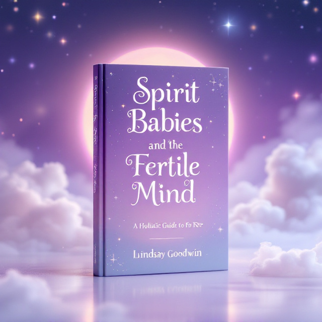 The cover will feature a dreamy, cosmic night sky as the background, filled with soft purples and blues blended into a gradient. A large, glowing full moon will take center stage, radiating soft light across the cover. Surrounding the moon will be delicate, sparkling stars and a subtle halo for a serene, magical effect. Wispy clouds will gently drift through the lower portion, representing peace and dreaminess. Tiny glimmers of light will add a mystical touch, while the atmosphere conveys calm and connection.