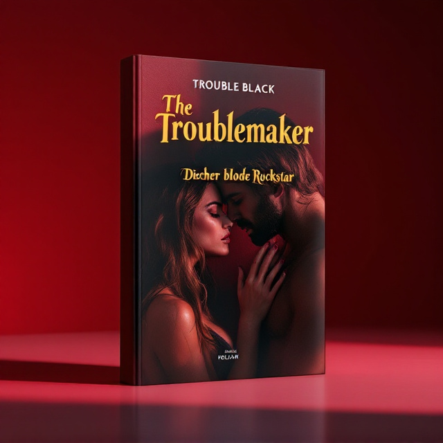 A captivating, seductive scene featuring a young woman with long brown hair pressed against a dark crimson wall by a young man with softer features and long brown hair. The lighting emphasizes passion and tension—her face partially illuminated while the man’s silhouette is softly shadowed. The edges of the cover fade into a pitch black, enhancing the drama and intimacy of the moment. A fine mist effect overlays the scenes, giving it a dream-like, cheeky quality.