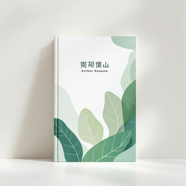A geometric pattern composed of interlocking leaves and abstract shapes in various shades of green dominates the majority of the cover. The shapes create a harmonious flow, resembling a well-structured agricultural landscape from an aerial perspective. These geometric designs are arranged on a clean, white background to evoke simplicity and elegance. A subtle gradient from lighter green at the top to darker green at the bottom provides depth and balance.