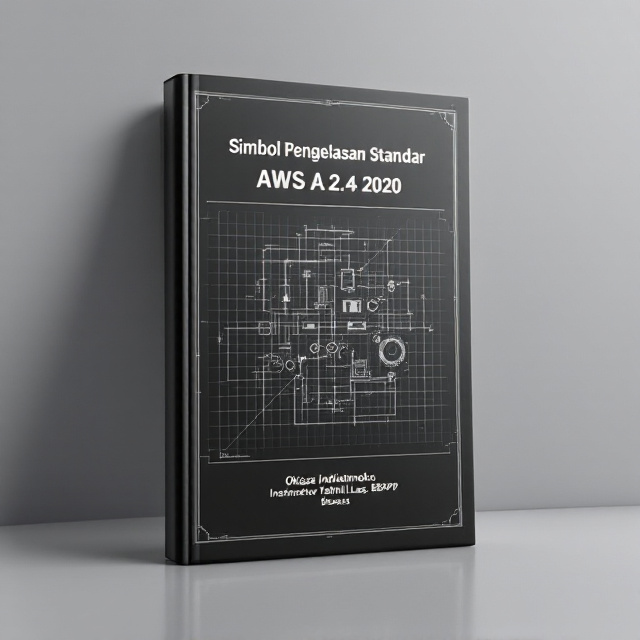 A sleek black background serves as the base of the cover, emphasizing a technical and professional look. At the center, a detailed and accurately depicted engineering drawing of welding symbols takes prominence, designed with white and gray tones to contrast sharply against the black background. Overlapping faint grid lines are subtly seen across the background to create a blueprint effect. At the top, the book title is bold and centered, while the author's name is displayed at the bottom-right corner in a smaller, cleaner font.
