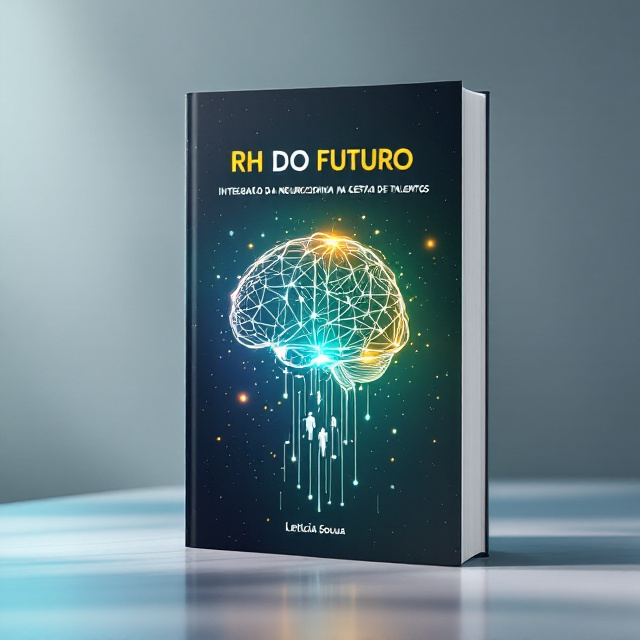 A futuristic neural network-like design in the background, with lines and nodes forming a brain silhouette subtly integrated with figures of people interacting, symbolizing the connection between neuroscience and talent management. The background has a gradient blend of deep blue (neuroscience/intelligence) shifting into energizing green (growth/development), with accents of vibrant orange (innovation). The main visual effect emphasizes a glowing, dynamic, and modern appeal.