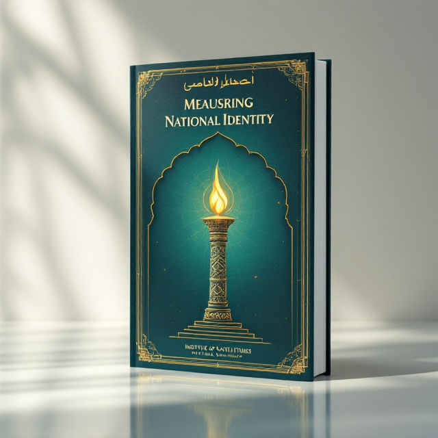 The cover features a minimalist backdrop with shades of deep blue and emerald green, blending to represent unity and solidarity. A centered symbolic illustration of an ancient Persian column topped with a flame symbolizes a connection between Iran’s ancient heritage and its enduring spirit. Subtle religious motifs, like faint arches or patterns inspired by Persian mosque designs, are integrated into the background. The top of the cover consists of a faint map outline of Iran infused with golden streaks, representing the idea of nationhood and identity.