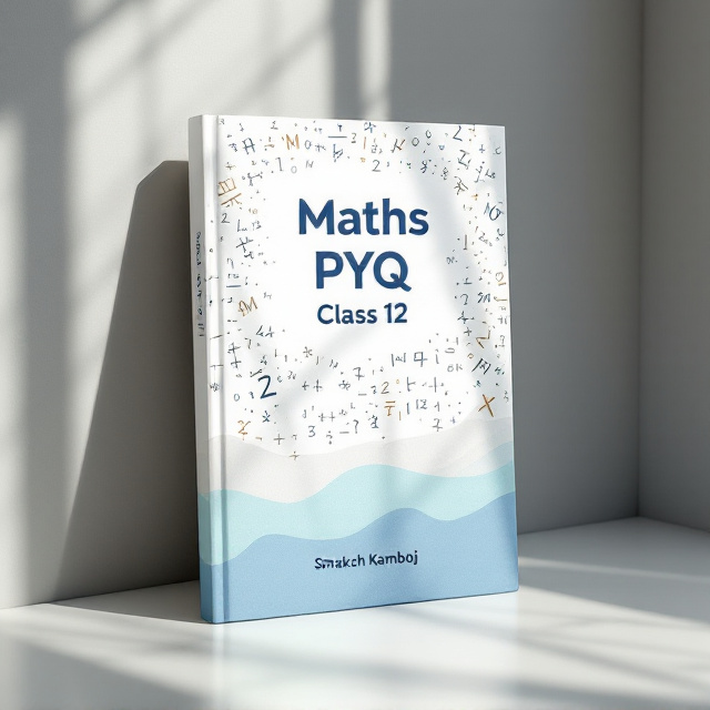 A crisp white page background with handwritten-looking math equations, multiplication signs, and calculations scattered aesthetically across. Faded beige tones subtly blend in to give a "work-in-progress" feel. A gradient of light blue transitions to white at the bottom, representing clarity emerging from problem-solving.