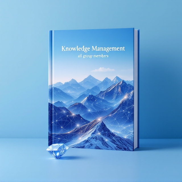 A grand depiction of the Lesotho mountain range takes up a majority of the cover space, featuring sparkling diamond accents embedded in the peaks, glowing under a serene blue sky. An abstract overlay of interconnected lines, representing knowledge and connection, gently meshes with the natural elements. A high-contrast image of a raw diamond is subtly placed in the foreground to balance the visual hierarchy.