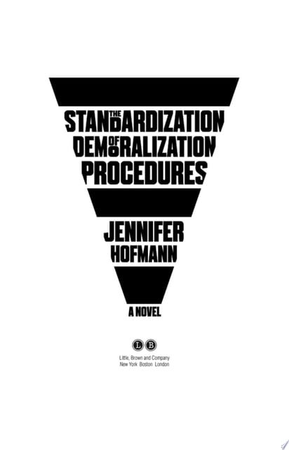 The cover uses a stark black and white color scheme with an inverted pyramid layout, emphasizing the weight of the title.