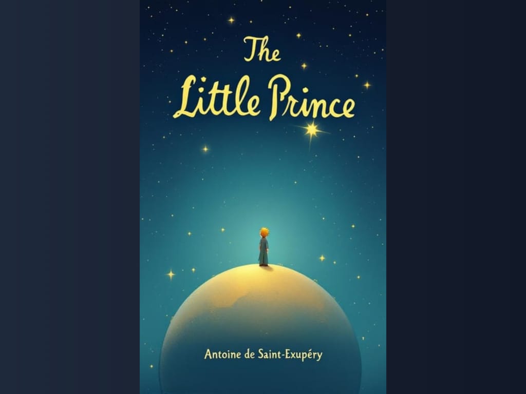 A flat 2D graphic layout of a book cover.
