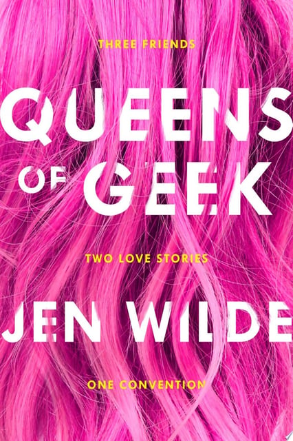 The cover features a vivid close-up of pink hair as the background, which immediately draws the eye. The bright pink color creates a sense of energy and excitement, aligning with the youthful and vibrant themes of the book.