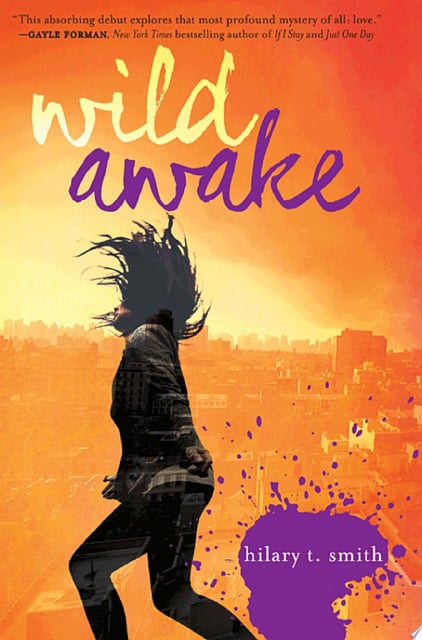 The cover features a dynamic silhouette of a girl, symbolizing movement and emotion against a cityscape. The background is a vibrant orange, complemented by purple splashes, creating a sense of chaos and excitement.