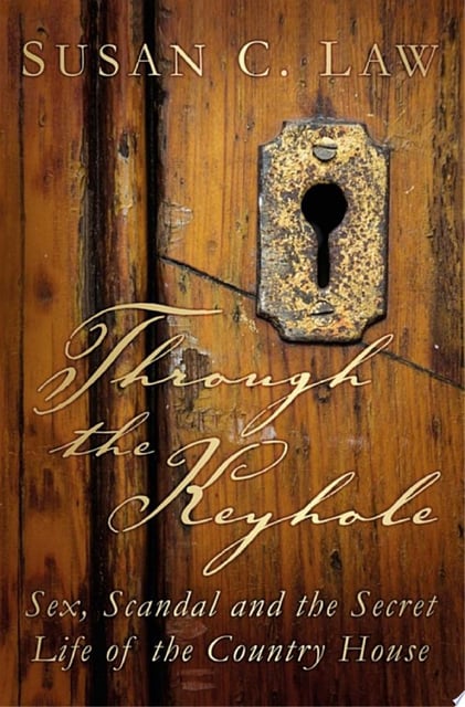 The cover prominently features a close-up image of an antique wooden door with a worn metallic keyhole. The background is a textured wooden surface with rich, warm tones of brown and amber, evoking a rustic and historical feel.
