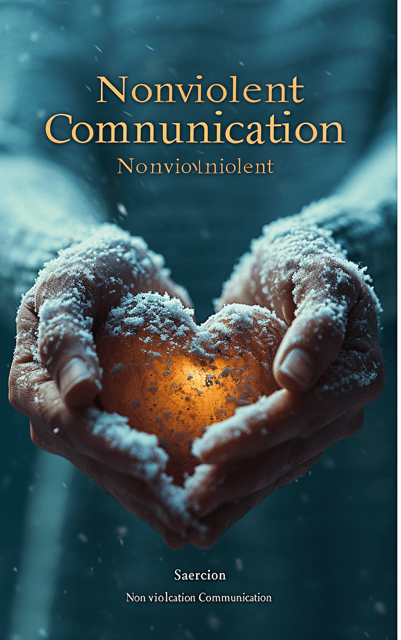 A soft and peaceful image of two hands holding a heart, symbolizing compassion and empathy. The background is a soothing blue color.