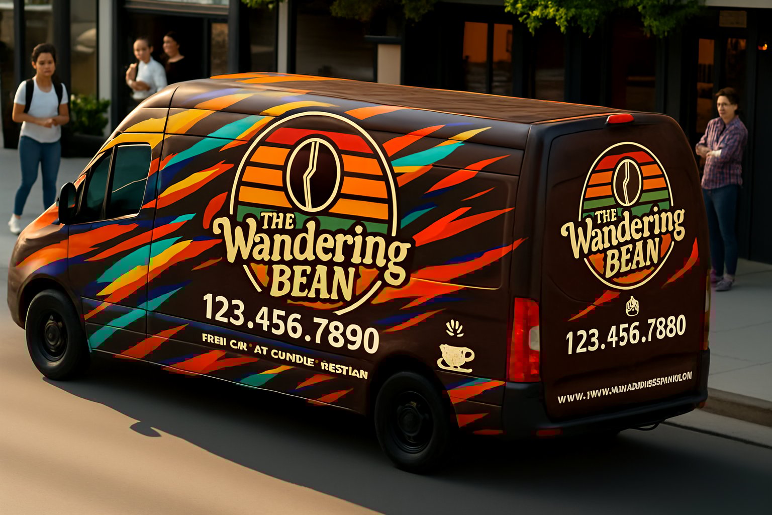Professional box truck wrap with clean branding