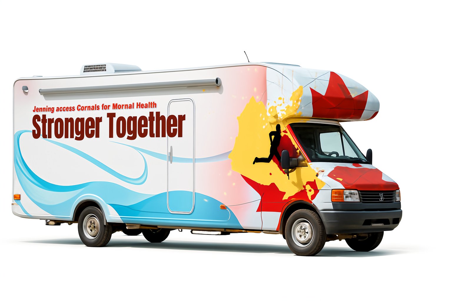 Health Outreach RV Wrap with Vibrant Graphics and Text