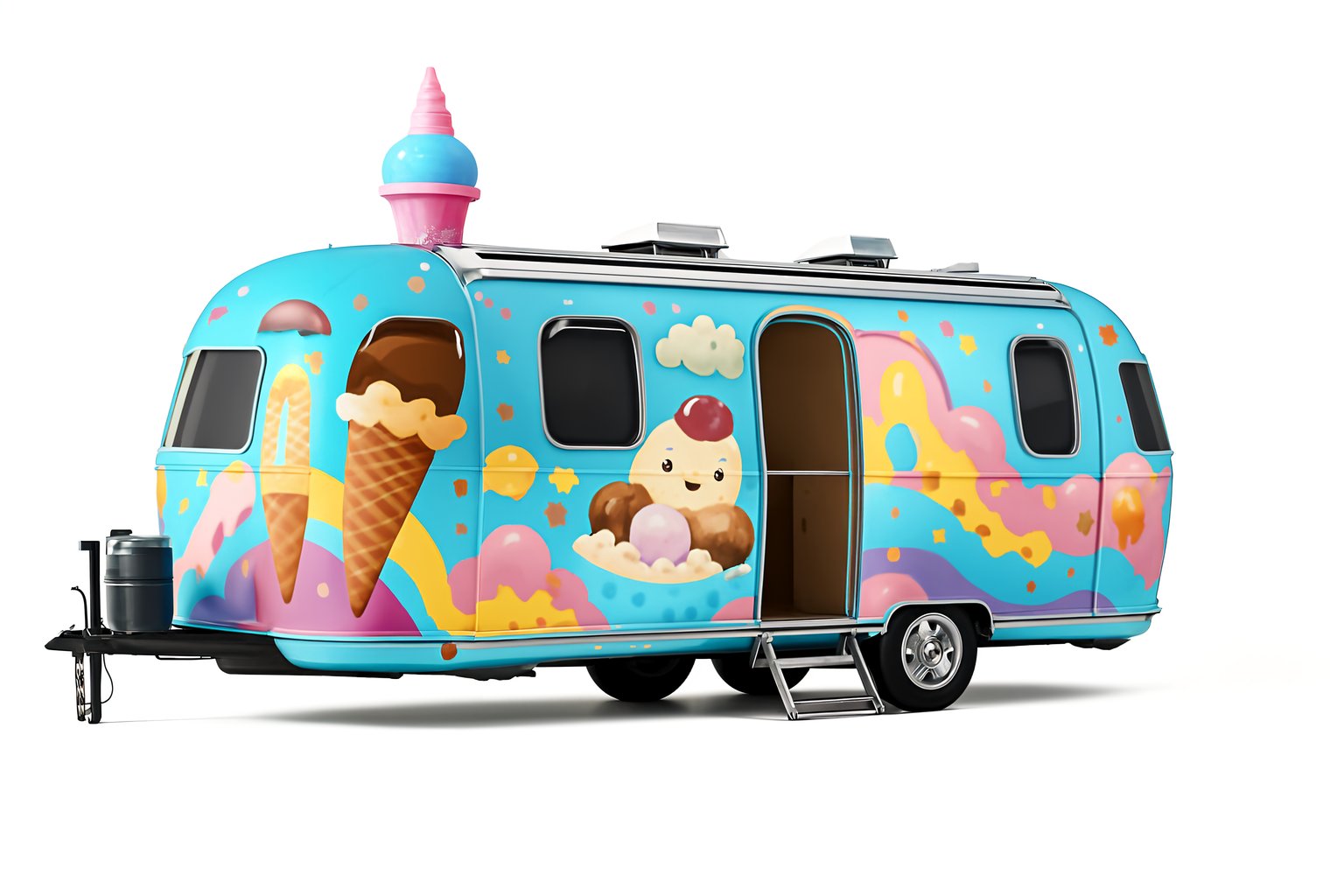 Professional box truck wrap with clean branding