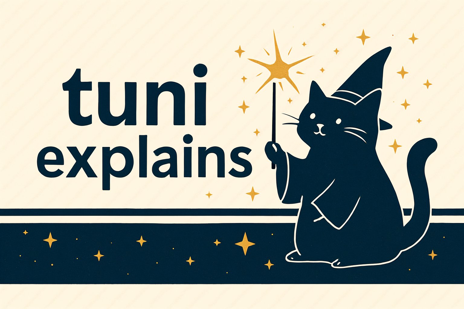 whimsical wizard cat vehicle wrap in navy and gold