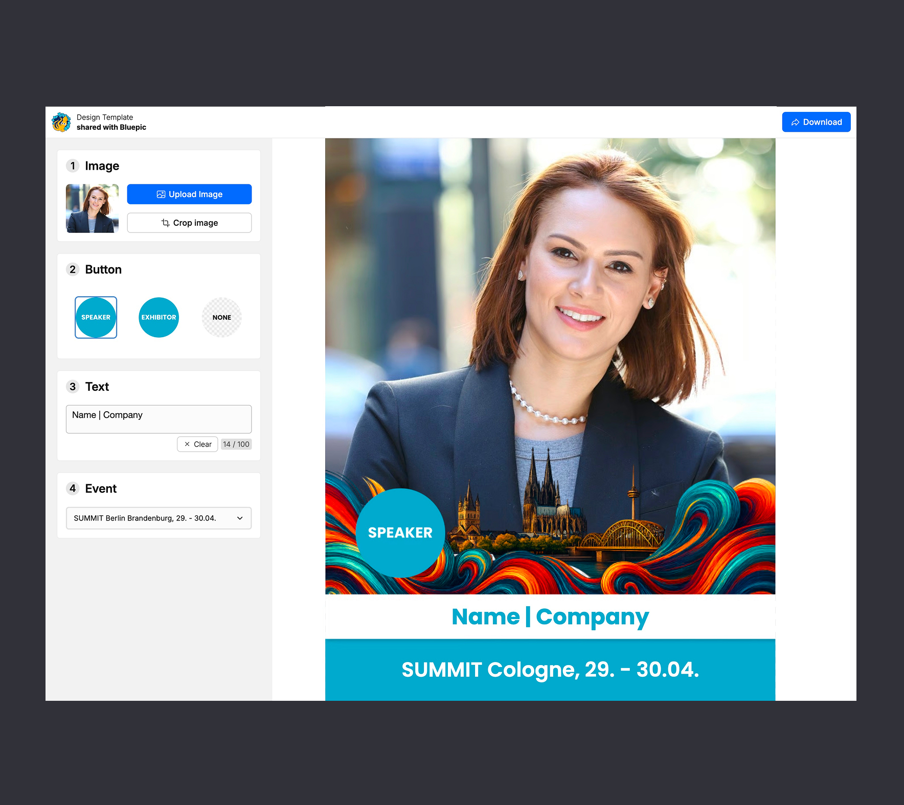 Sharing a template with users