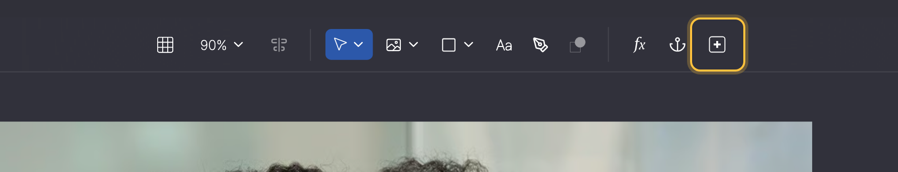 Toolbar with the Create Input Field tool highlighted.