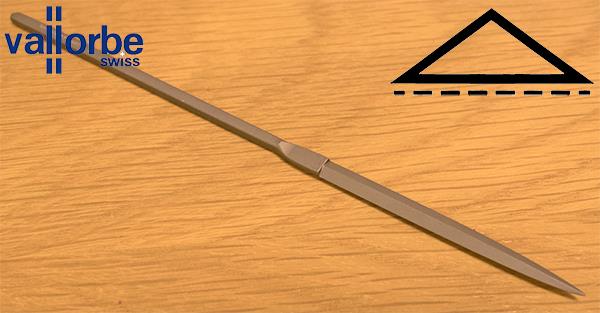 Barrette (3010) Vallorbe Swiss, Safety Back, Tapered