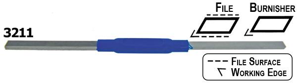 6.0mm Left Angle, Pivot File & Burnisher