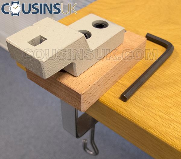 Stake Holding Vice with Bench Clamp