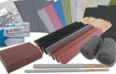 Abrasives: Blocks, Buffs, Discs, Film, Paper & Sticks