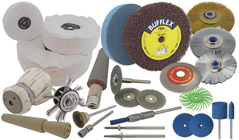 Abrasives: Cones, Mops & Wheels