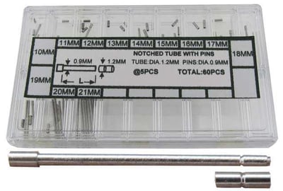 Ø1.20mm Tubes & Pins, Notched