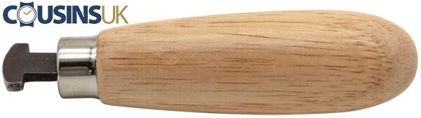 Bezel Roller Burnisher with Wooden Handle