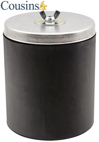 Lapidary Barrel with Metal Lid