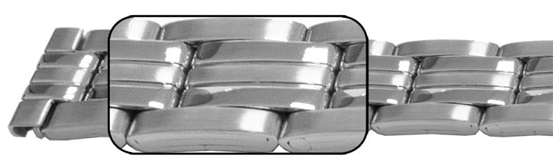 10mm (10x10) Row 2 Part Mirror, SS, Spring Release Clasp
