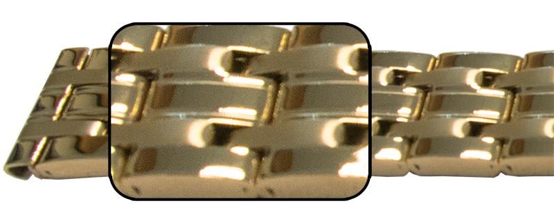 14mm (14x13) Row 1,3,5 Mirror, GP, Safety Clasp