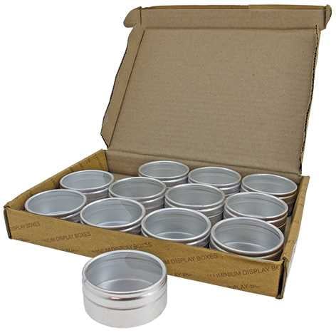 Ø55mm x 25mm Aluminium Tins
