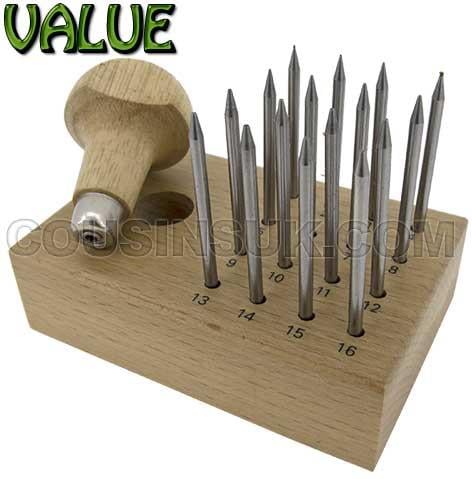 Beading / Grainer Tool Set of 16, Indian
