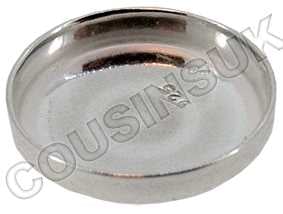 Silver (Ø8mm, 0.26g) Bezel Cup