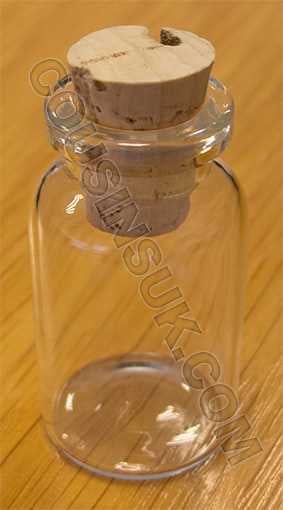 Fluid Bottle with Cork (50 x Ø25mm)