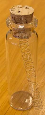 Fluid Bottle with Cork (75 x Ø25mm)