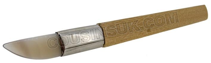 Knife Shape (Curved) with Wooden Handle