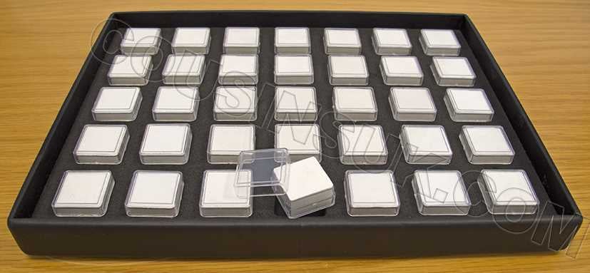 Tray with 35 Boxes (25 x 25mm)
