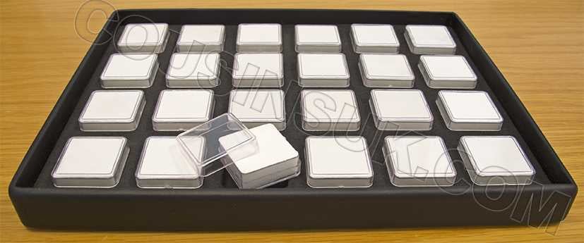 Tray with 24 Boxes (35 x 35mm)
