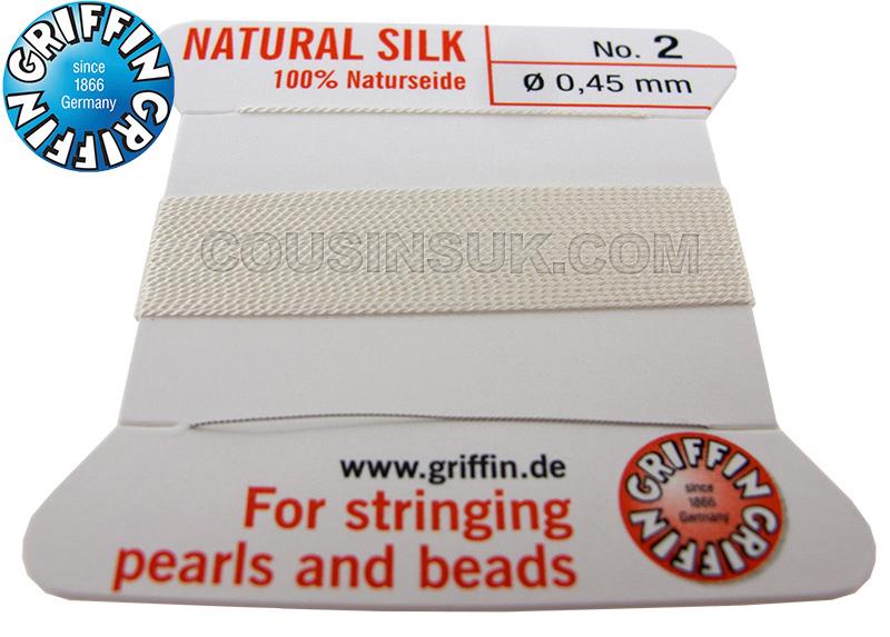 White, Ø0.45mm (2) Silk Thread