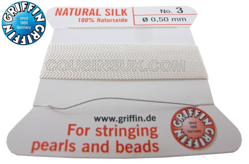 White, Ø0.50mm (3) Silk Thread