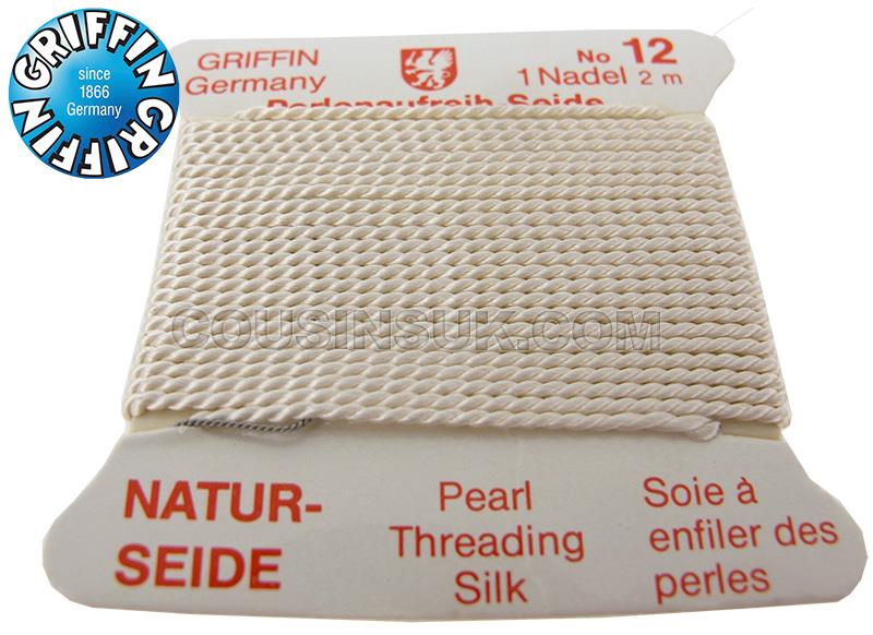 White, Ø0.98mm (12) Silk Thread