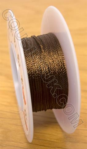 Dark Brown, Ø0.50mm Nylon Silkon