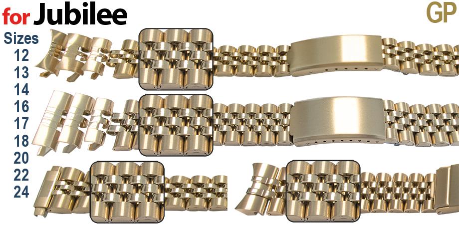 Satin with Mirror Centre Links, GP