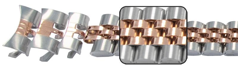 Ladies (12&13&14mm) Curved Ends, 2T Rose