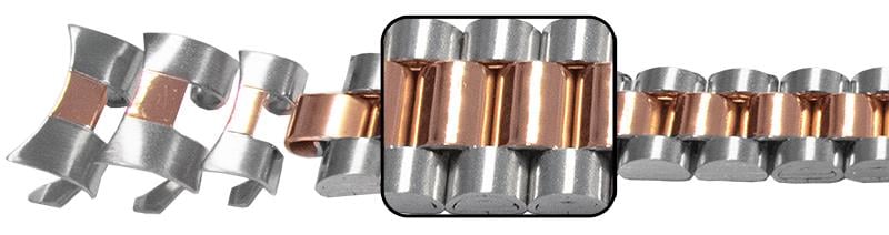 Ladies (12,13,14mm*) Curved Ends, 2T Rose