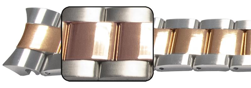 Gents (20mm) Curved Ends, 2T Rose, Solid